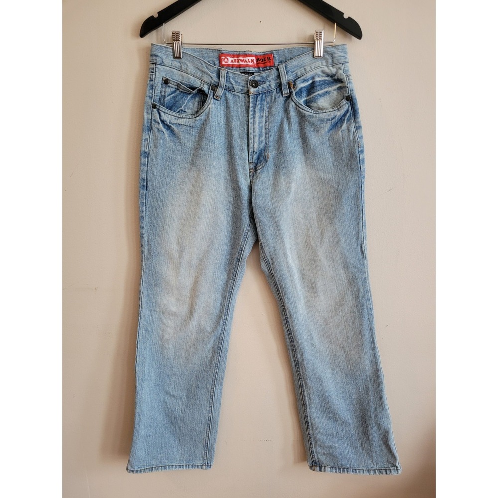 Airwalk Rock Reg Boot Fit‎ Y2K Skater Blue Denim Jeans Vintage 32x32